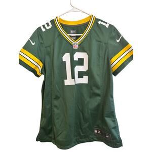 Nike On Field Green Bay Packers Aaron Rodgers #12 Youth Large Jersey